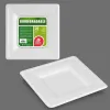 Plokštelių rinkinys Best Products Green Cukranendrės Ø 20 cm Balta Biologiškai skaidomas Vienkartinis 25 vnt.