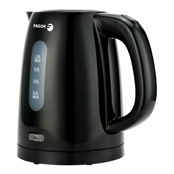Kettle Fagor teya noir 2200 W 1 L Black Stainless steel Plastic