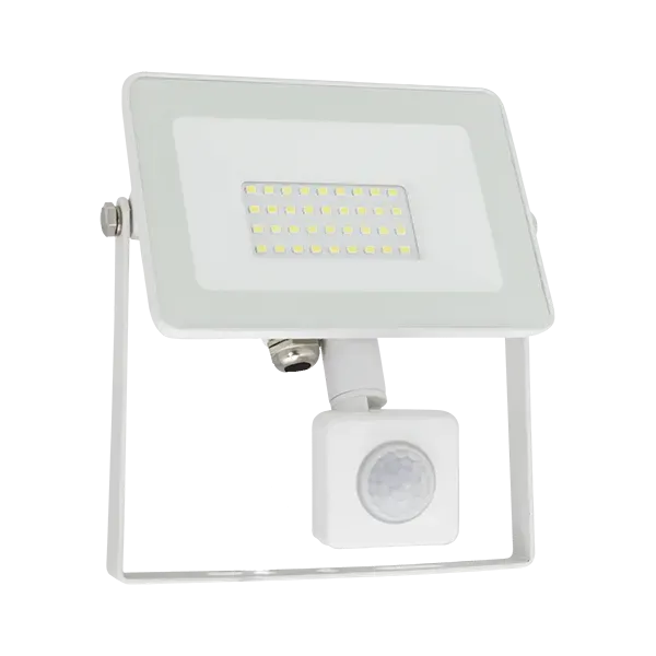 VEGA30 SLIM SMD 30W LED FLOODLIGHT WITH SENSOR 4000K WHITE