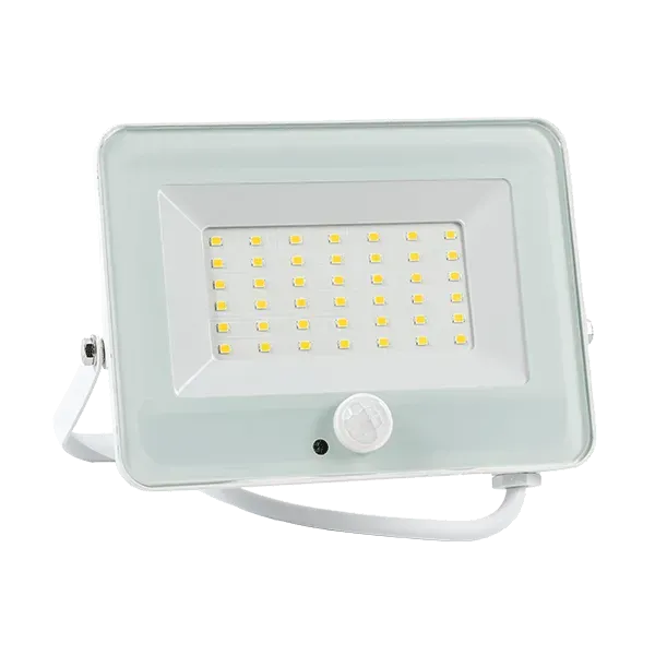 VEGA30 SLIM 30W LED FLOODLIGHT WITH SENSOR 3000K WHITE