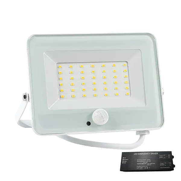 VEGA30 SLIM 30W LED FLOODLIGHT WITH SENSOR 3000K WHITE