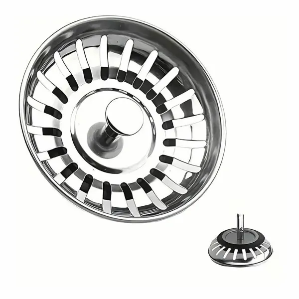Sink Filter Silex Stainless steel Ø 8 cm Silver