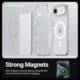 Crong Clear MAG Cover - MagSafe iPhone 17 Pro Case (Clear)