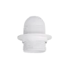 LAMP HOLDER WITH PLASTIC COVER AND RING E27 WHITE