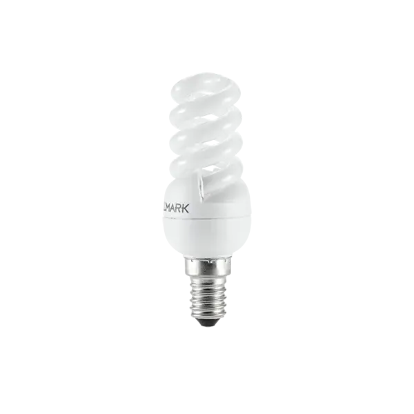 COMPACT FLUORESCENT LAMP SPIRAL D2 E14 9W 2700K