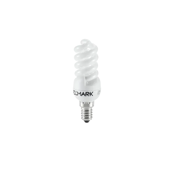 COMPACT FLUORESCENT LAMP SPIRAL D2 E14 11W 6400K