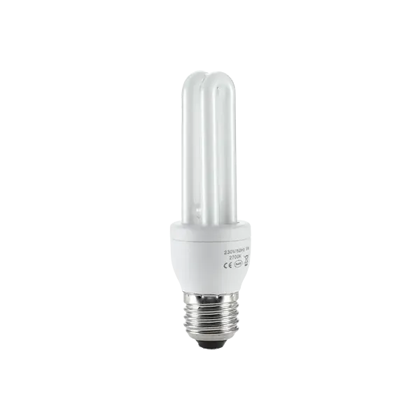 COMPACT FLUORESCENT LAMP E27 2U/9W 2700K