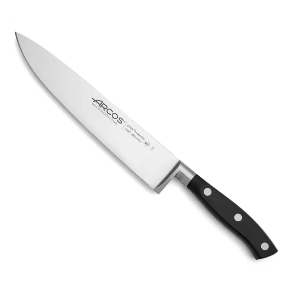 Virtuvės peilis Arcos serie riviera Juoda Plienas 20 cm