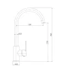 Смеситель с одной ручкой Verhal miño Матово-черный Нержавеющая сталь