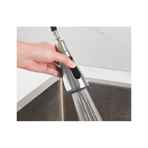 Mixer Tap Verhal serie trazo Silver Stainless steel C-shaped