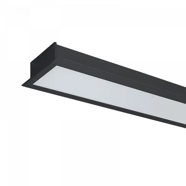 LED PROFILE RECESSED S77 48W 6500K 1200MM BLACK