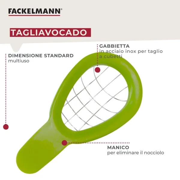 Резак для Авокадо Fackelmann 16 cm Зеленый Нержавеющая сталь
