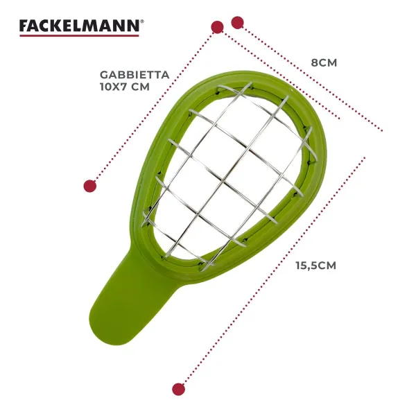 Avocado Cutter Fackelmann 16 cm Green Stainless steel