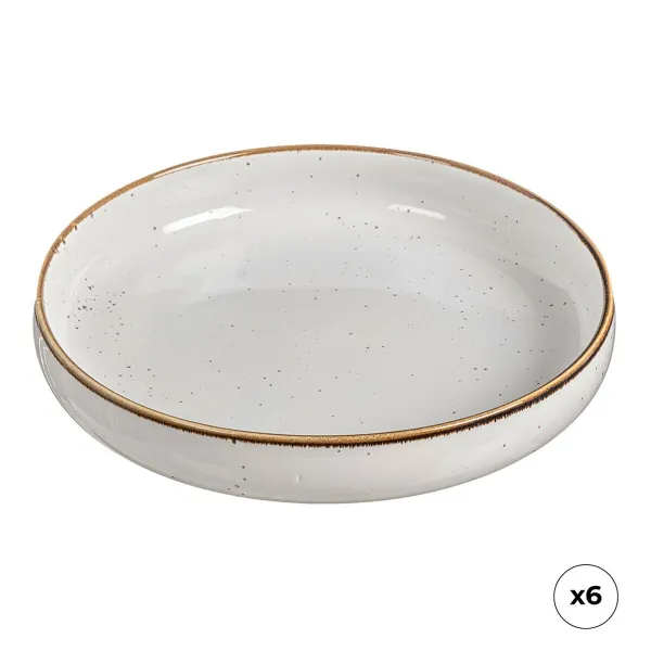 Syvä lautanen Ovenza Posliini Ø 20 cm (6 osaa)