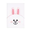 Line Friends - Plush Notebook A5 (white)