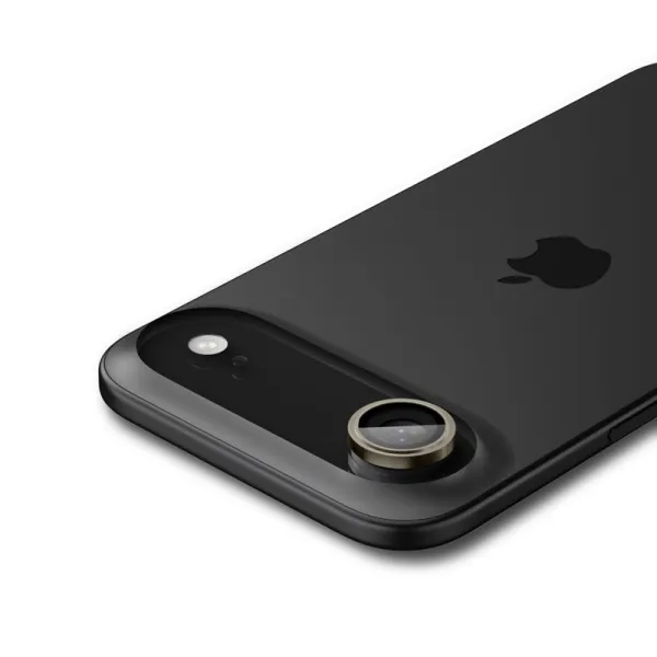 Spigen Optik Pro GLAS.TR EZ Fit Camera Protector 2-Pack - Camera Lens Glass for iPhone Air (2 pcs) (Gold)