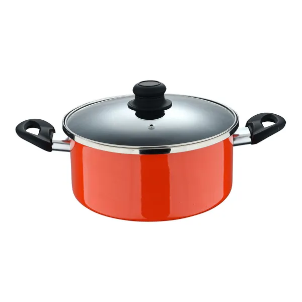 Кастрюля с крышкой San Ignacio valencia experto Оранжевый Ø 24 cm