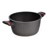 Кастрюля с крышкой San Ignacio denia experto Чёрный Красный Ø 24 cm