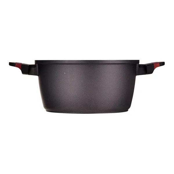 Кастрюля с крышкой San Ignacio denia experto Чёрный Красный Ø 24 cm
