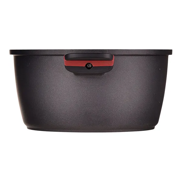 Кастрюля с крышкой San Ignacio denia experto Чёрный Красный Ø 24 cm