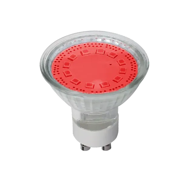 LED LAMP SMD2835 3W GU10 230V 3000K RED