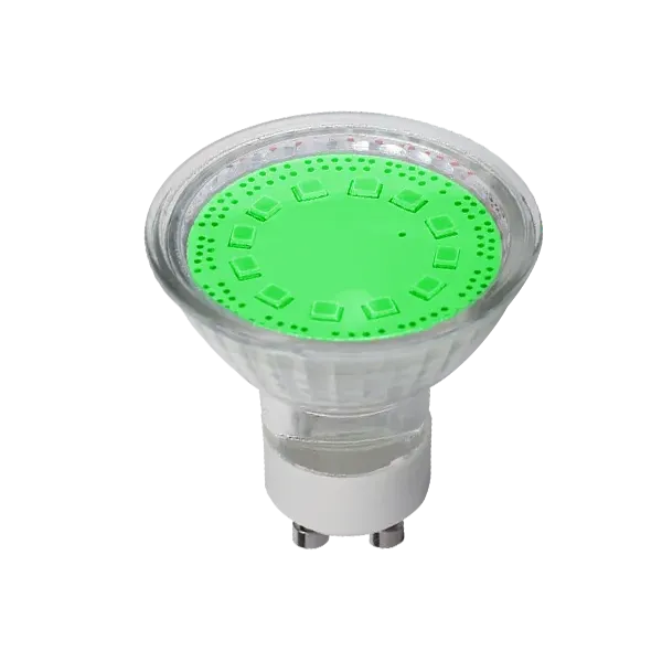 LED LAMP SMD2835 3W GU10 230V 3000K GREEN