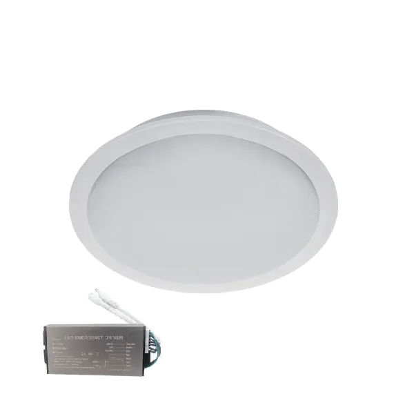 LED PANEL ROUND WATERPROOF 10W 6500K IP65+ EMERGENCY KIT