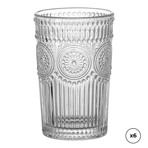 Набор стаканов Ovenza Стеклянный С облегчением 330 ml 6 штук