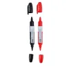 Topwrite - Set of double dry erase board markers 2 pcs. (Black/Red)