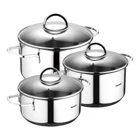Keittoastiat Bergner Classic Hopeinen 6 Kappaletta