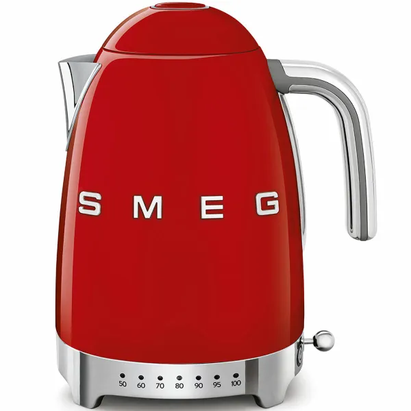 Vedenkeitin Smeg 2400 W 1,7 L Punainen Ruostumaton teräs Muovinen