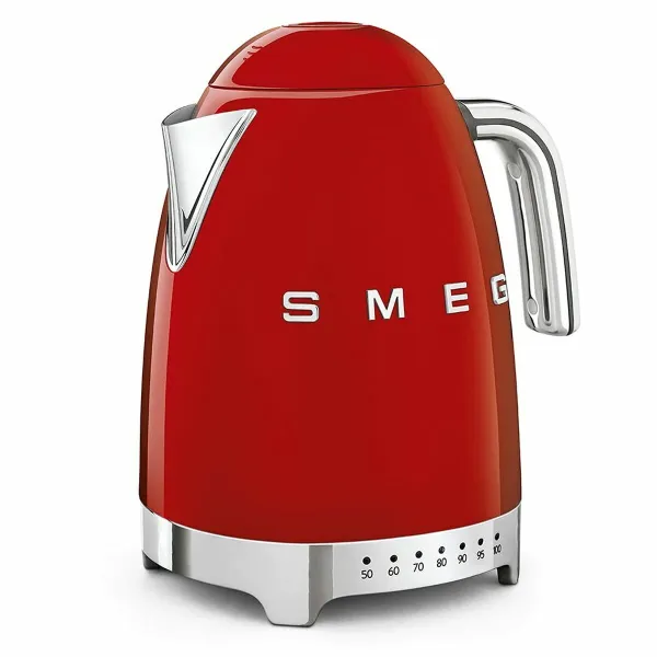 Vedenkeitin Smeg 2400 W 1,7 L Punainen Ruostumaton teräs Muovinen