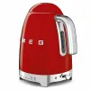 Vedenkeitin Smeg 2400 W 1,7 L Punainen Ruostumaton teräs Muovinen