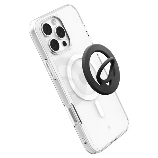 Spigen Dual Pop Mag MagSafe - Magnetic Finger Holder for Phone (Black)
