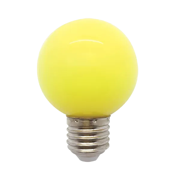 LED LAMP GLOBE G60 3W E27 YELLOW