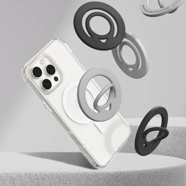Spigen Dual Pop Mag MagSafe - Magnetic Finger Holder for Phone (Black)
