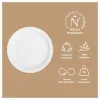 Set of reusable plates Maxi Products White Plastic 100 Pieces