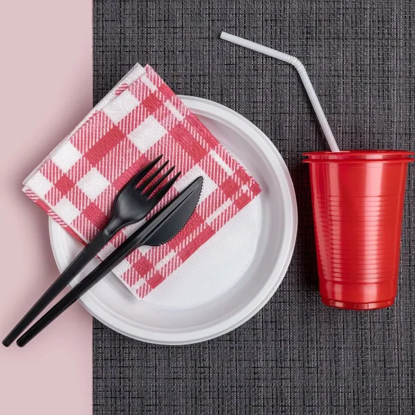 Daugkartinio naudojimo plokščių rinkinys Maxi Products Balta Plastmasinis 100 Dalys