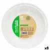 Daugkartinio naudojimo plokščių rinkinys Maxi Products Balta Plastmasinis Ø 22 cm 100 Dalys (8 vnt.)