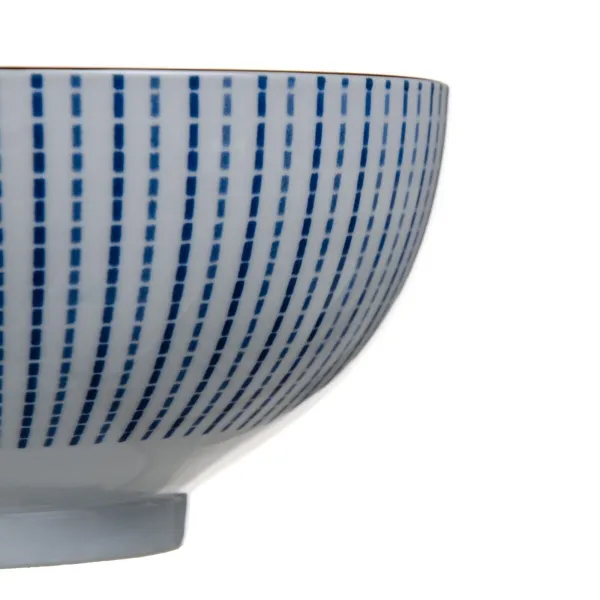 Salātu Trauks 20 x 20 x 9,5 cm Porcelāns Zils Balts