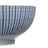 Salotų Dubuo 20 x 20 x 9,5 cm Porcelianas Mėlyna Balta