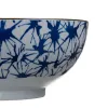 Salātu Trauks 20 x 20 x 9,5 cm Porcelāns Zils Balts