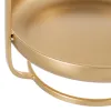 поднос для закусок 26,5 x 25 x 32,5 cm Позолоченный Металл