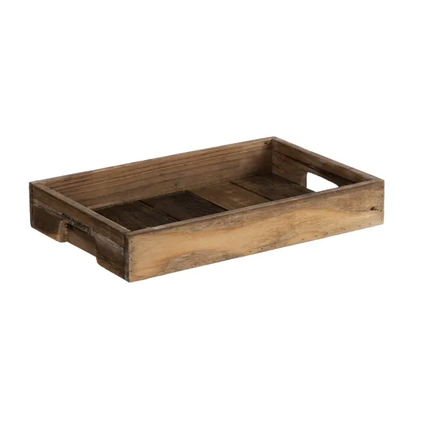 поднос для закусок 48 x 32 x 6 cm Натуральный древесина ели 3 Предметы