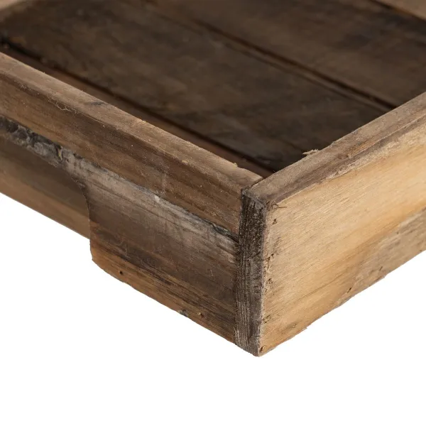 Užkandžių dėklas 48 x 32 x 6 cm Natūralus Eglės mediena 3 Dalys