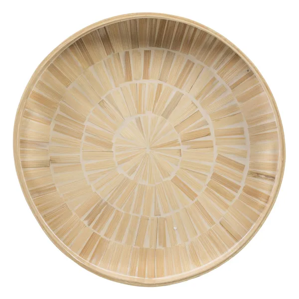 поднос для закусок Бежевый Бамбук 35 x 35 x 5 cm Деревянный MDF