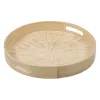 поднос для закусок Бежевый Бамбук 35 x 35 x 5 cm Деревянный MDF