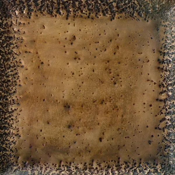 Užkandžių dėklas 24,5 x 24,5 x 2 cm Aliuminis Bronzinis