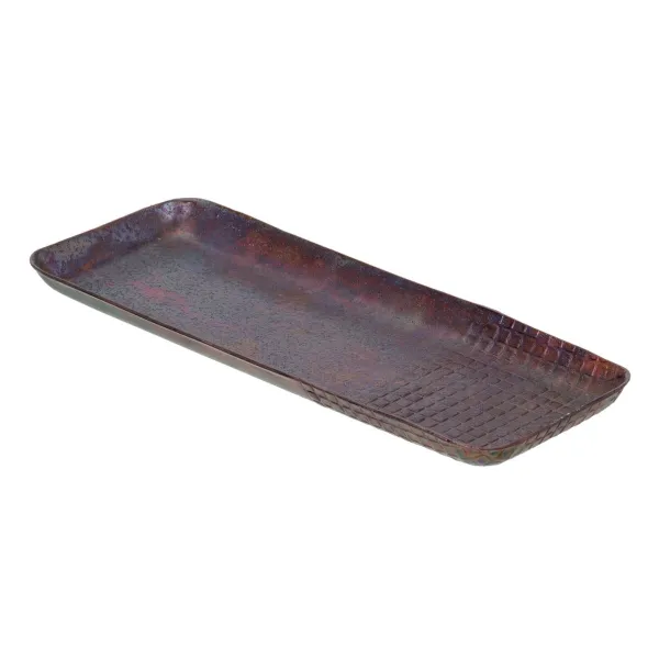 Uzkodu paplāte 32 x 12 x 2 cm Alumīnijs Bronza