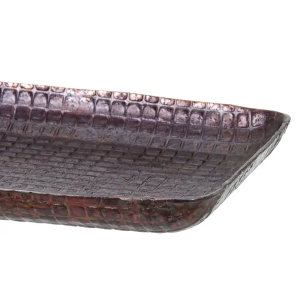 Uzkodu paplāte 32 x 12 x 2 cm Alumīnijs Bronza
